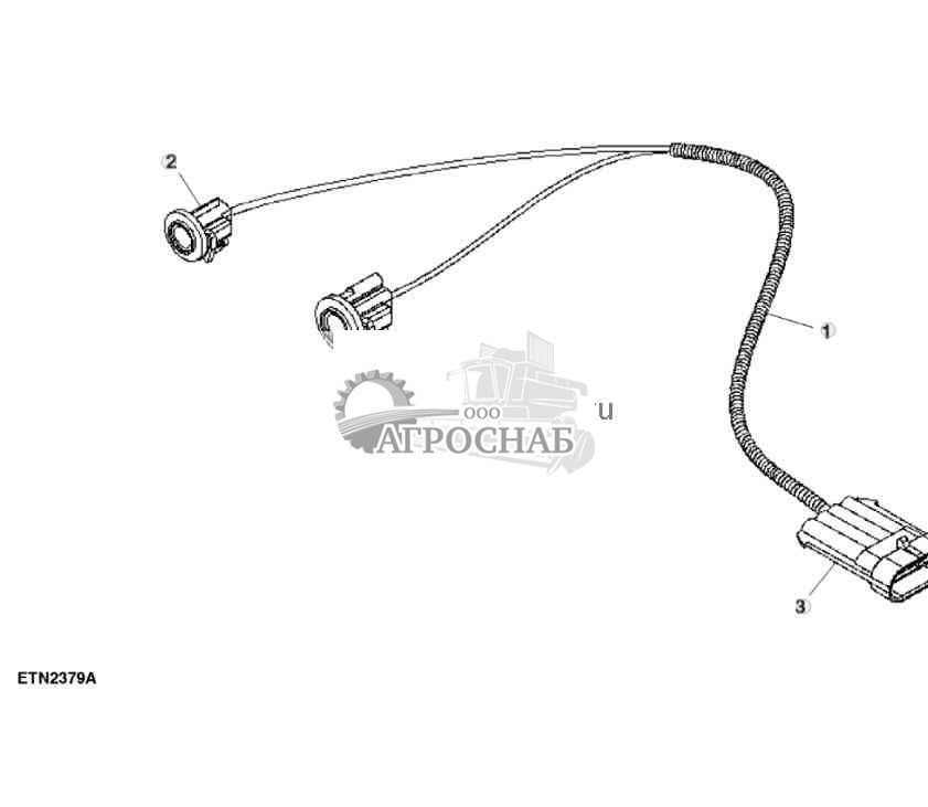 Жгут проводов, задний фонарь 